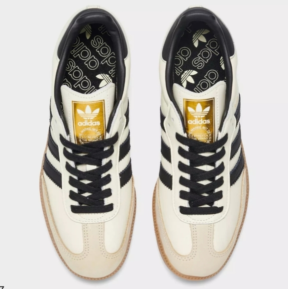 ⭐️40% Off⭐️ Adidas Samba OG Womens Cream and Black Sneakers - Picture 4 of 11